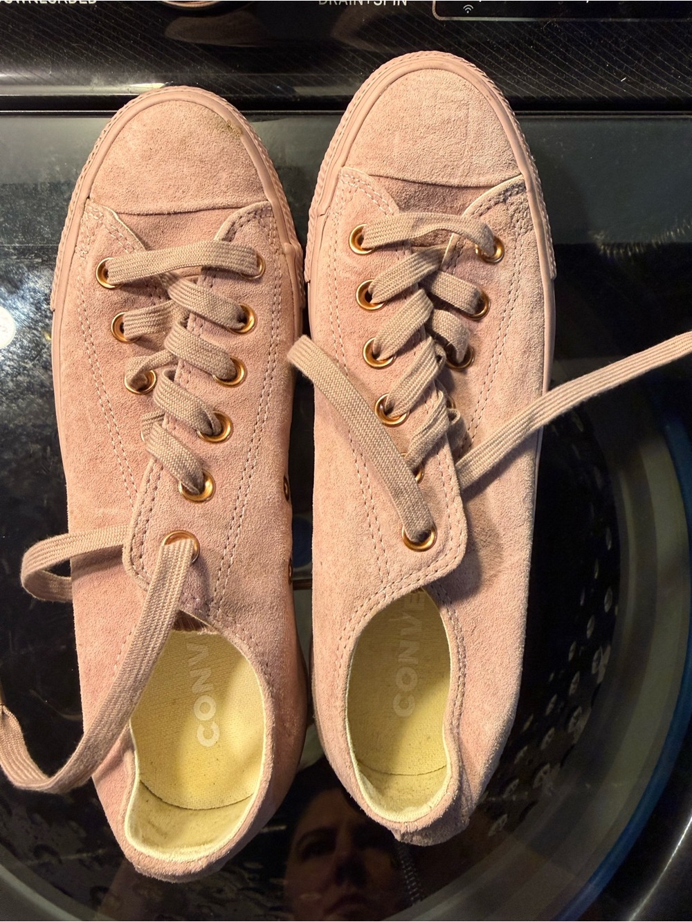 Converse Women’s Pink/purple Suede Low-Top Sneakers
